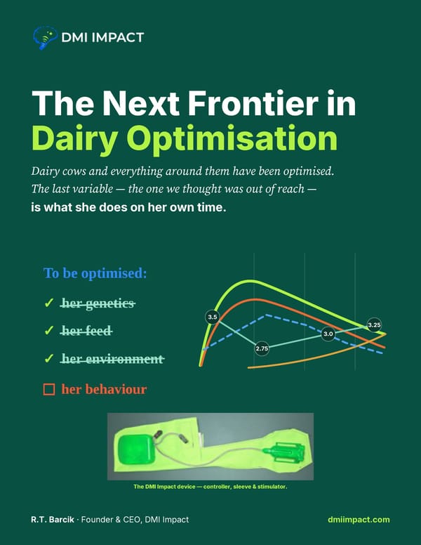 The Next Frontier in Dairy Optimisation - Page 1